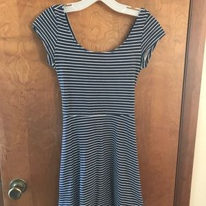 American Eagle Striped Dress Small (open back)